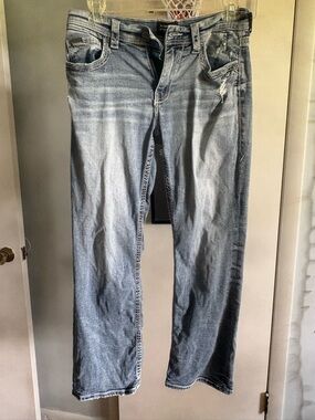 Men’s Buckle Black Jeans